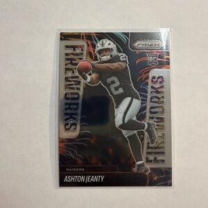 🔥Panini Prizm Ashton Jeanty Fireworks Rookie Card - Raiders
